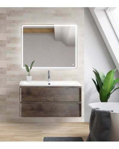 Тумба под раковину BelBagno ALBANO-1000-2C-SO-RNG подвесная Robere Nature Grigio