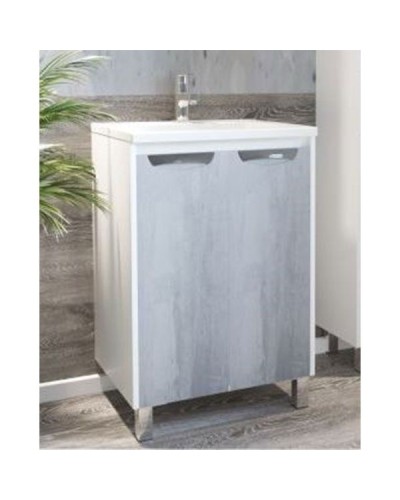 Тумба под раковину Corozo Чикаго 65 SD-00000325 Бетон Белая