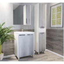 Тумба под раковину Corozo Чикаго 65 SD-00000325 Бетон Белая