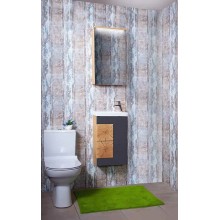 Тумба под раковину Бриклаер Форест 40 4627125414633 подвесная Дуб золотой Антрацит