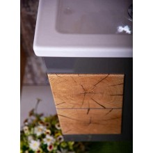 Тумба под раковину Бриклаер Форест 50 4627125414640 подвесная Дуб золотой Антрацит