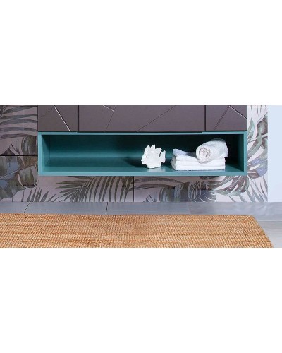 Тумба под раковину Бриклаер Кристалл 90 4627125414541 подвесная Софт Графит Ясень Анкор темный