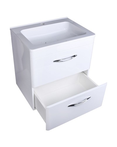 Тумба под раковину Style Line Каре 60 СС-00002268 Люкс Plus подвесная Белый