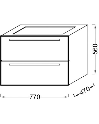 Тумба под раковину Jacob Delafon Struktura 80 EB1277-E16 подвесная Ореховое дерево