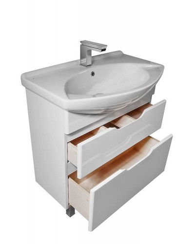 Тумба под раковину Dreja Laguna Plus 85 99.0107 Белый глянец