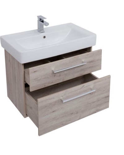 Тумба под раковину Dreja Q Max 80 77.0008D подвесная Дуб кантри