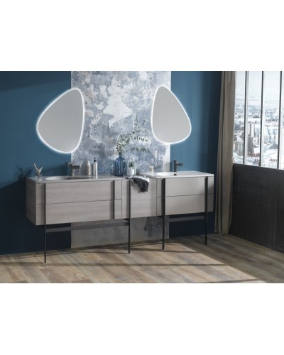 Тумба под раковину Jacob Delafon Nouvelle Vague 145 EB3038-E73 подвесная Фактурный дуб