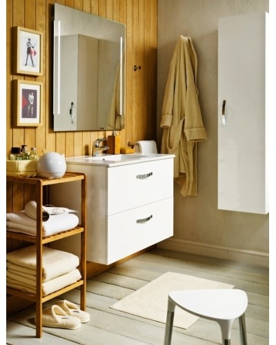 Тумба под раковину Jacob Delafon Ola 61 EB390RU-J5 подвесная Белая глянцевая