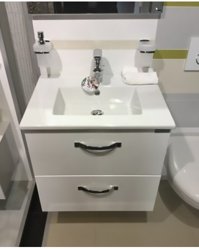 Тумба под раковину Jacob Delafon Ola 61 EB390RU-J5 подвесная Белая глянцевая