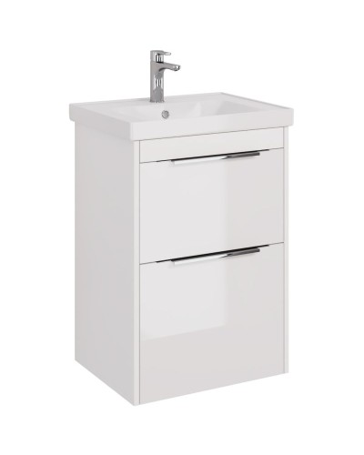 Тумба под раковину Dreja Prime 60 99.9300 подвесная Белый глянец