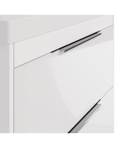 Тумба под раковину Dreja Prime 60 99.9300 подвесная Белый глянец