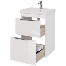 Тумба под раковину Dreja Prime 60 99.9300 подвесная Белый глянец