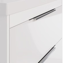 Тумба под раковину Dreja Prime 70 99.9301 подвесная Белый глянец