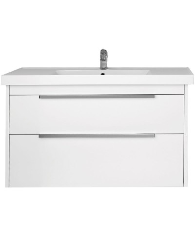 Тумба под раковину Dreja Prime 90 99.9302 подвесная Белый глянец