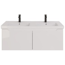 Тумба под раковину Dreja W 125 99.9400 подвесная Белый глянец