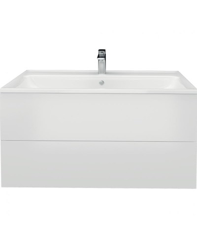 Тумба с раковиной Marka One Elena 80П У96880 подвесная Белый глянец