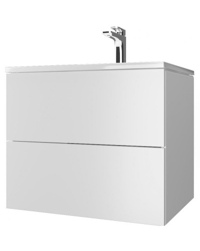 Тумба с раковиной Marka One Elena 60П У96879 подвесная Белый глянец