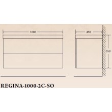 Тумба под раковину BelBagno Regina 100 REGINA-1000-2C-SO-MR-BLUM подвесная Marmo Rosa