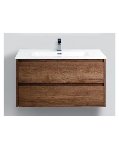 Тумба под раковину BelBagno Kraft 90 KRAFT-900-2C-SO-RT подвесная Табачный дуб