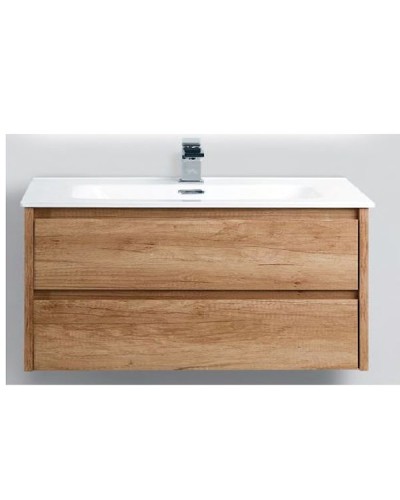 Тумба под раковину BelBagno Kraft 100 KRAFT-1000-2C-SO-RNN подвесная Натуральный дуб Небраска