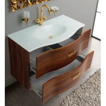 Тумба под раковину Cezares PETALO-900-2C-SO-RC-P подвесная Вишневый дуб без ручек