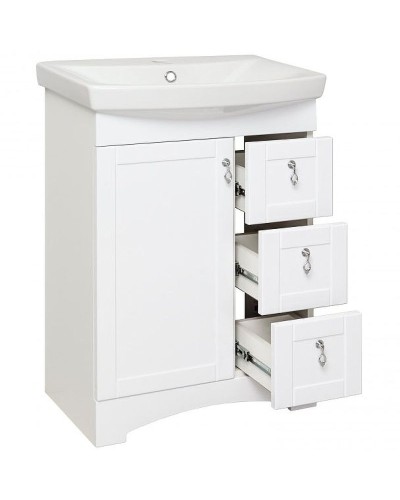 Тумба под раковину Runo Мерида 60 00-00000823 Белая