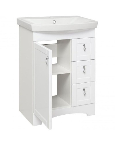 Тумба под раковину Runo Мерида 60 00-00000823 Белая