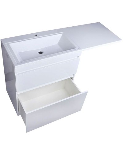 Тумба под раковину Style Line Даллас 140 Люкс Plus СС-00002273 Белая