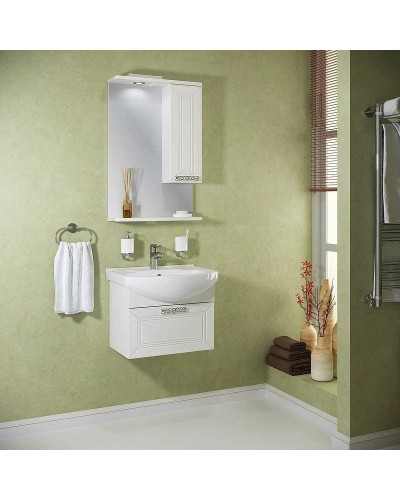 Тумба под раковину Runo Монро 55 00-00000458 подвесная Белая