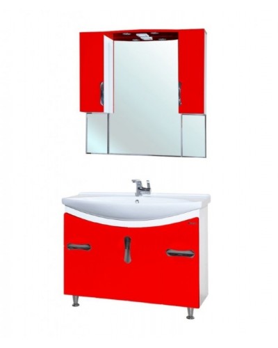 Тумба под раковину Bellezza Лагуна 105 4632118000038 Красная