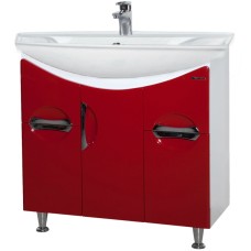 Тумба под раковину Bellezza Лагуна 85 4632114000032 Красная
