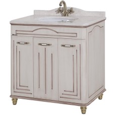 Тумба под раковину Bellezza Аллегро Люкс 100 4637517000375 Бежевая патина Темный орех