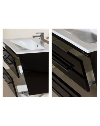Тумба под раковину Bellezza Берта 60 4635209560046 подвесная Черная