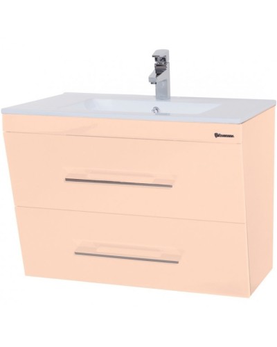 Тумба под раковину Bellezza Берта 90 4635215510073 подвесная Бежевая