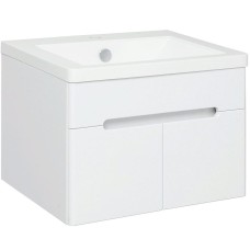 Тумба под раковину Runo Парма 60 00-00001037 подвесная Белая