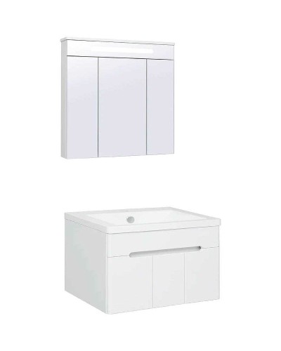 Тумба под раковину Runo Парма 75 00-00001039 подвесная Белая