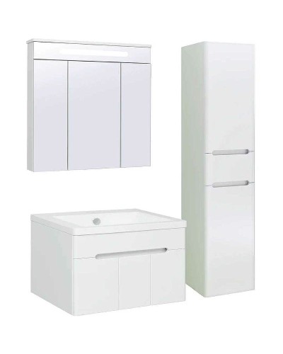 Тумба под раковину Runo Парма 75 00-00001039 подвесная Белая