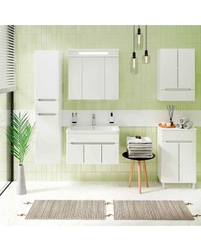 Тумба под раковину Runo Парма 75 00-00001039 подвесная Белая