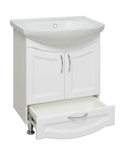 Тумба под раковину Runo Неаполь 65 00-00001033 Белая