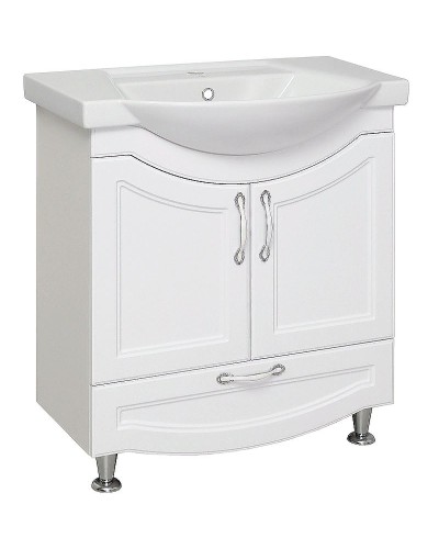 Тумба под раковину Runo Неаполь 75 00-00001034 Белая