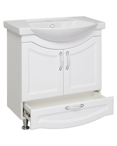 Тумба под раковину Runo Неаполь 75 00-00001034 Белая