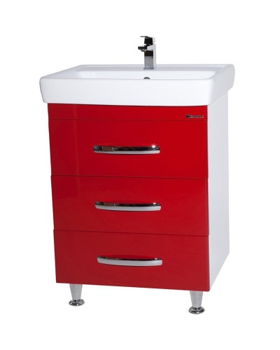Тумба под раковину Bellezza Рокко 50 4633706660030 Красная Белая