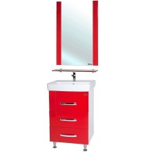 Тумба под раковину Bellezza Рокко 50 4633706660030 Красная Белая