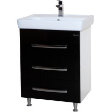 Тумба под раковину Bellezza Рокко 50 4633706660047 Черная Белая