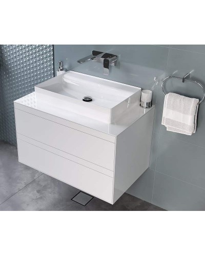 Тумба под раковину Excellent Finli 80 MLEX.1102.800.WHWH подвесная Белый глянец