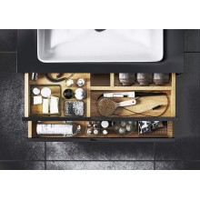 Тумба под раковину Excellent Tuto 60 MLEX.0104.600.BKBL подвесная Черный матовый Дуб