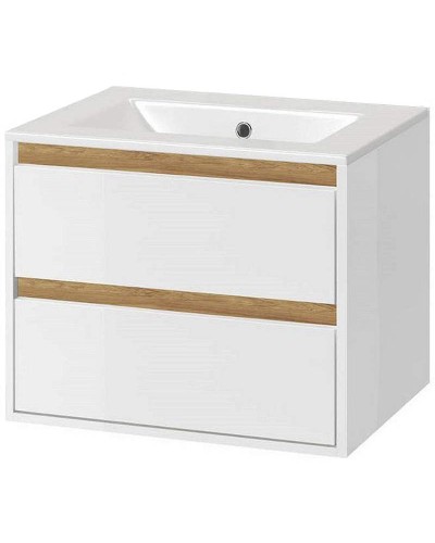 Тумба под раковину Excellent Tuto 60 MLEX.0103.600.WHBL подвесная Белый Дуб