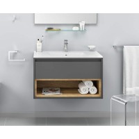 Тумба под раковину Excellent Tuto 60 MLEX.0101.600.GRBL подвесная Серый Дуб