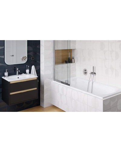 Тумба под раковину Excellent Tuto 60 MLEX.0103.600.BKBL подвесная Черный матовый Дуб