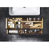 Тумба под раковину Excellent Tuto 60 MLEX.0103.600.BKBL подвесная Черный матовый Дуб